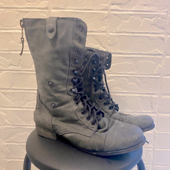 Steve Madden - Cablee genuine leather size 10 combat boots - Picture 5 of 6